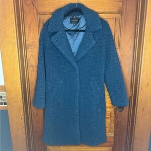 Gorgeous Lucky Brand Sherpa Pea Coat Teal